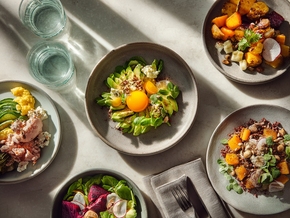 Prepararea unei mese echilibrate în bucătărie